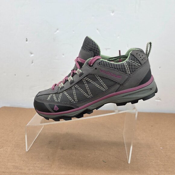 VASQUE Breeze XCR Shoes Womens Size 8 M Gray  Leather Hiking Trail Running 7355 - Picture 5 of 15